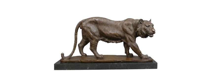 bronze tiger statue